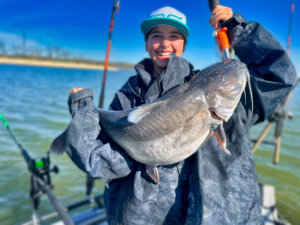 North Texas Catfish Guide Service Spring Fishing Trophy Blue Catfish