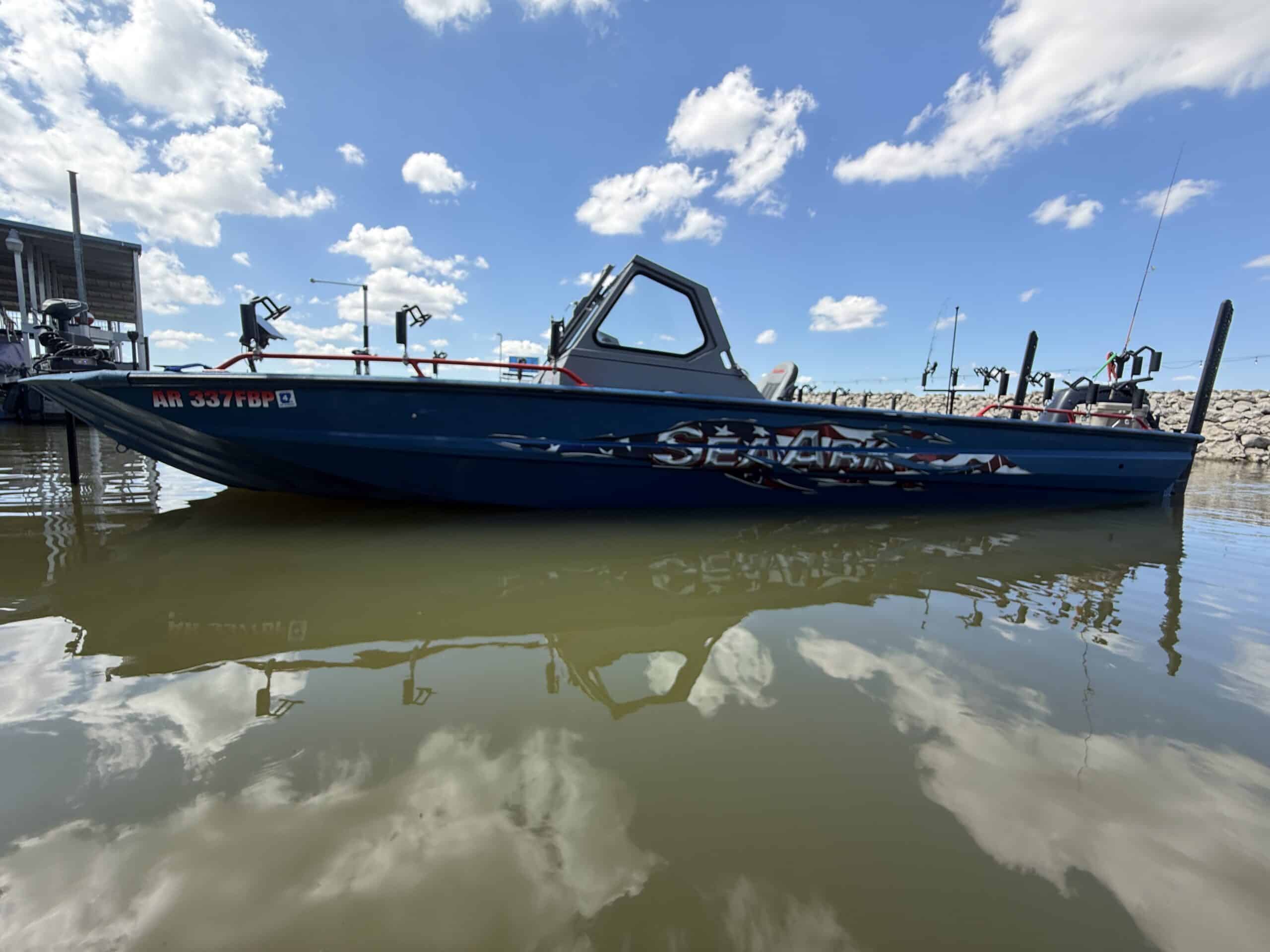 2026 SeaArk Pro Guide Patriot catfish guide boat
